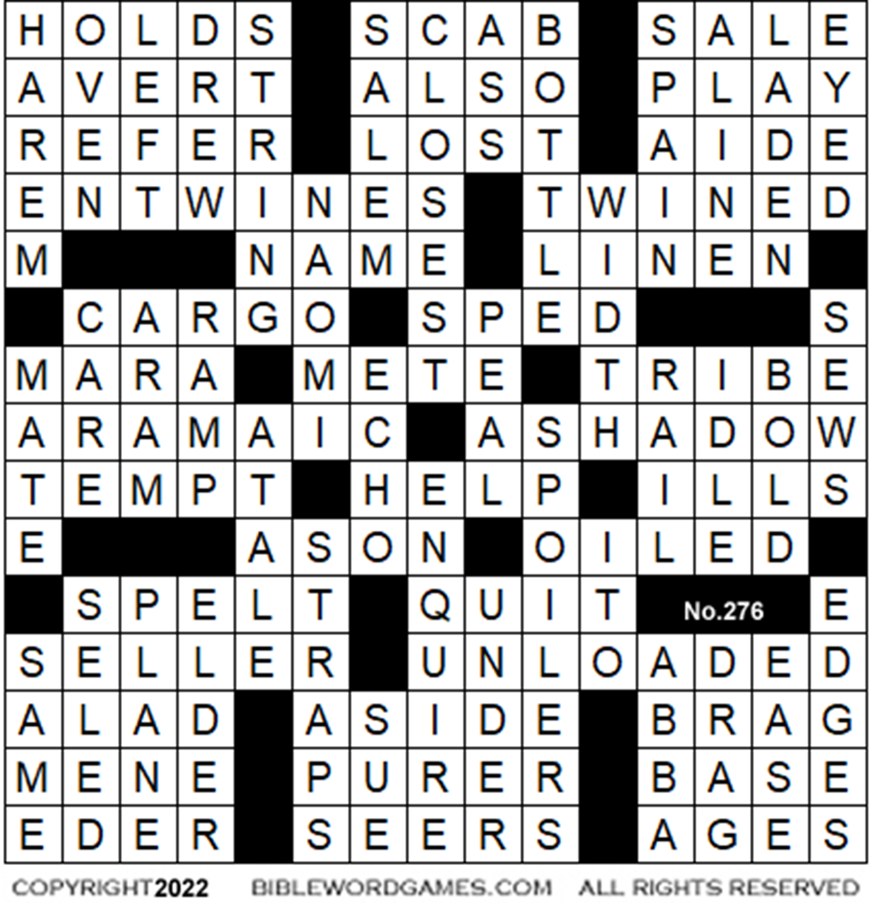 Crossword puzzle