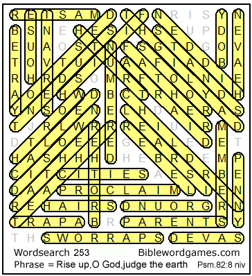 Free Bible wordsearch puzzle