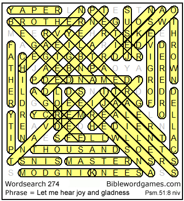 Bible wordsearch